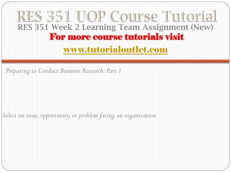 Ppt Res 351 Uop Course Tutorial Tutorialoutlet Powerpoint