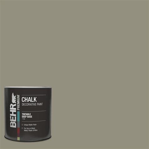 Behr 1 Qt N350 5 Muted Sage Interior Chalk Finish Paint 713004 The