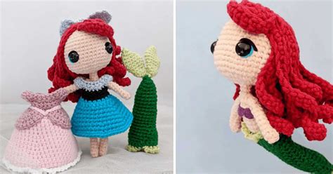Ariel Mermaid Doll Free Crochet Pattern