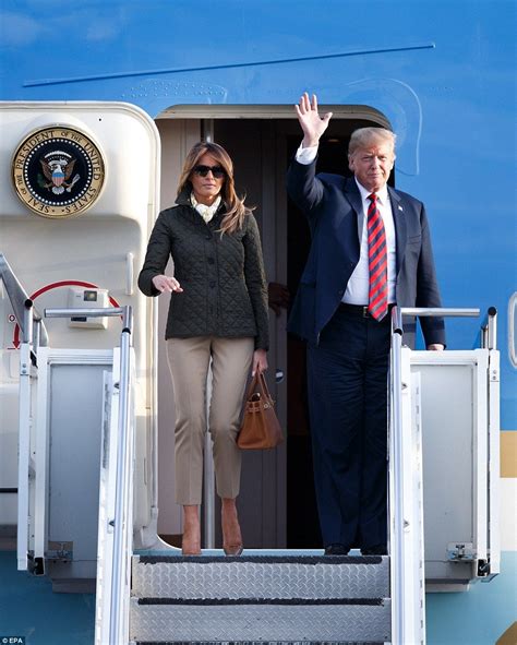 President Trump Touches Down In Scotland Amid Another Huge Protest