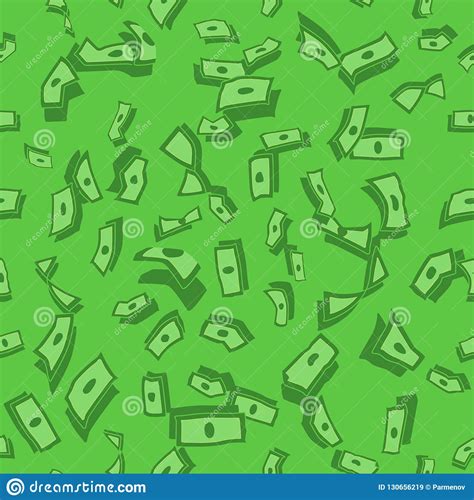 Lots Of Flying Money Wallpaper Dollars Green Background