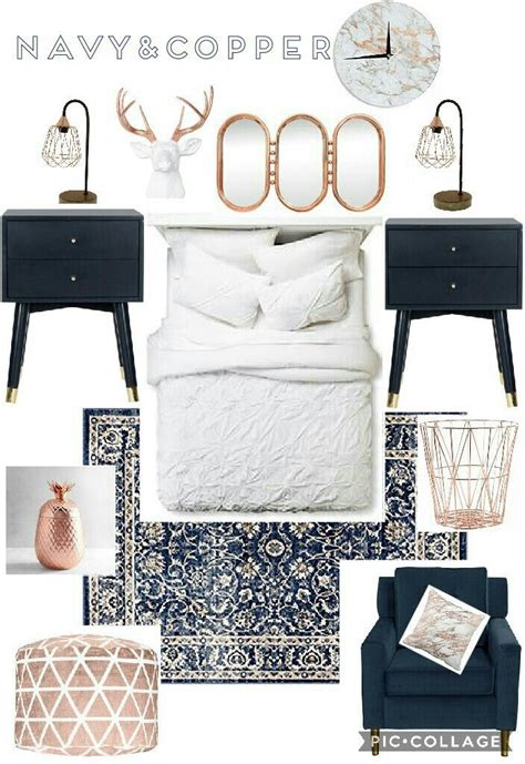 Subscribe now to get more home decor ideas. Beautiful | trendy | copper | gold rose | chic bedroom ...
