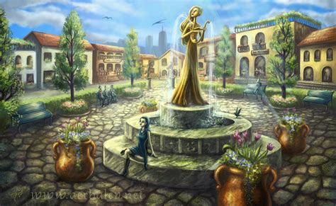 The front can actually be glued on but a. ArtStation - Old town square concept art, Alev Art