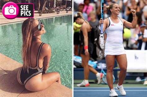 Us Open Dominika Cibulkovas Hottest Snaps Revealed She Faces Madison