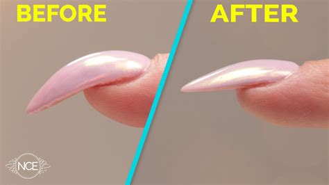 How To Correct A Strong Curved Nail Youtube