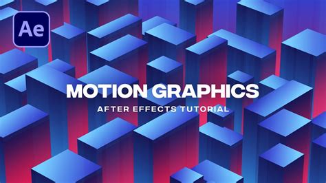 3d gradient cubes animation in after effects after effects tutorial youtube