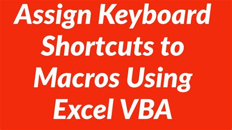 Word Vba Assign Shortcut Key To Macro Vba And Vb Net Tutorials Hot