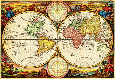 1730 Stoopendaal Map Of The World In Two Hemispheres Geographicus