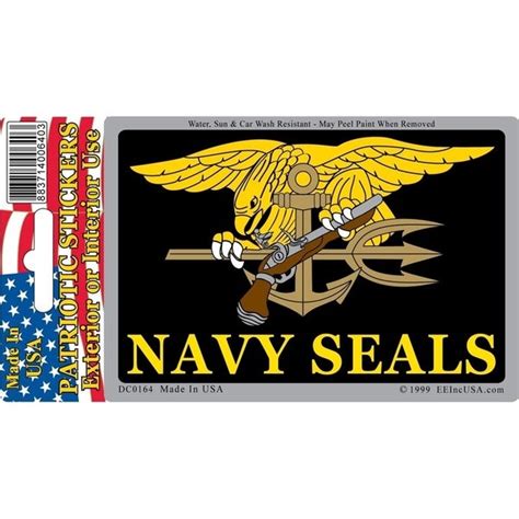 Shop Us Navy Seal Trident Patriotic Car Decal 3 By 4 Inches Overstock