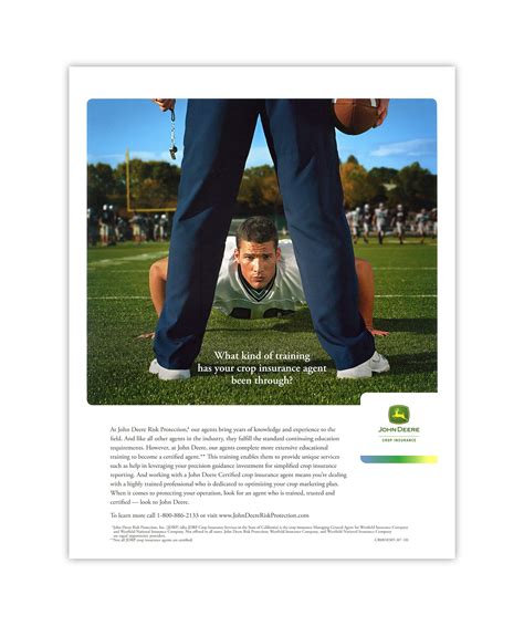 Federal employees group life insurance (fegli). John Deere Crop Insurance Ad on Behance