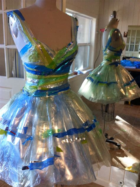 Plastic Bag Ballerina Dress Recycled Gown Recycled Outfits Recycled