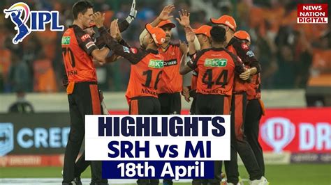 mumbai indians vs hyderabad full match highlights srh vs mi ipl 2023 highlights ipl match 25