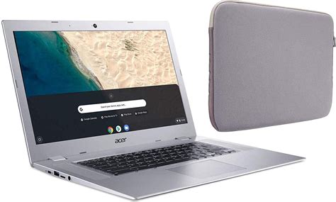 Acer Chromebook 156 Inch Hd Premium Laptop Pc W Grey Sleeve Amd A4