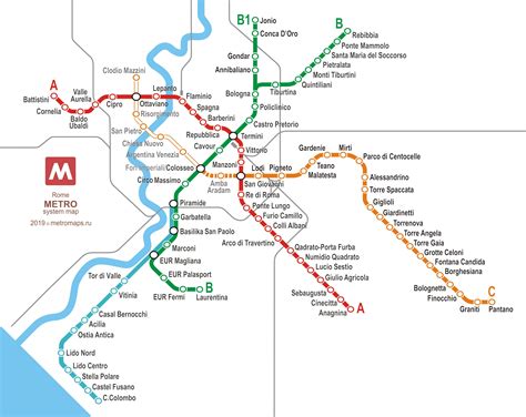 Mappa Della Metro Di Roma Ufficiale Pronta Da Stampare In Pdf