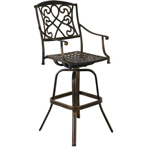 Outdoor Bar Stools Metal Bar Stools Patio Swivel Bar Chair 30 Inch Bar
