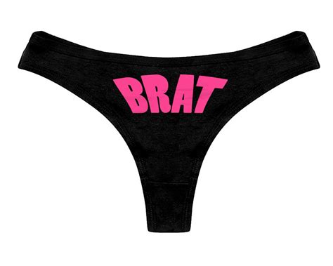 Brat Panties Ddlg Clothing Bratty Sexy Slutty Cute Funny Etsy