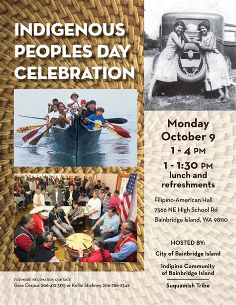 Info, top tweets, 2021 date, facts, things to do and count down wiith calendar. Indigenous Peoples Day | Bainbridge Island Review