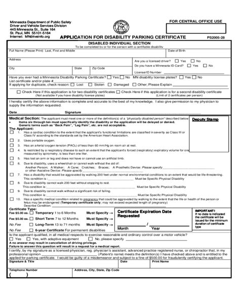 2022 Disability Certificate Form Fillable Printable Pdf And Forms 5100