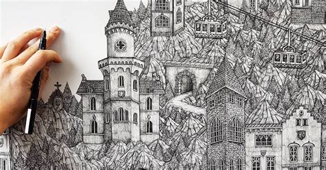 10 Artists Creating Extraordinary Architectural Drawings On Instagram