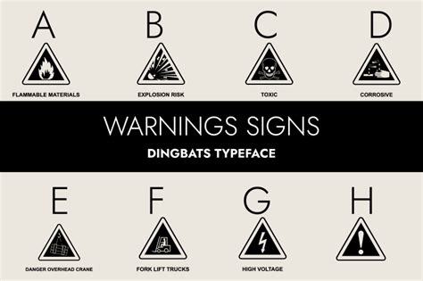 Warning Signs Font Free Download Freefontdl