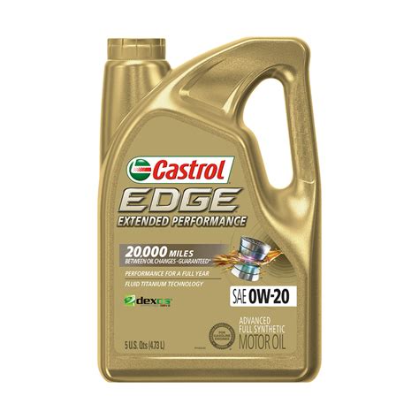 0w 20 Castrol Edge Extended Performance Motor Oil 5l Order And Buy