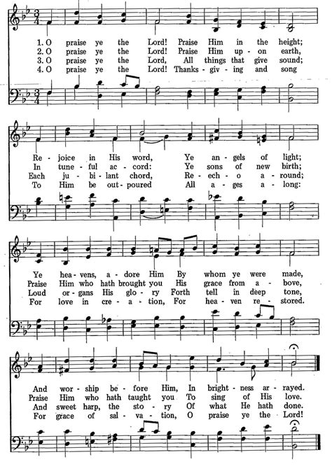 020 O Praise Ye The Lordsda Hymnal Sda Hymnal