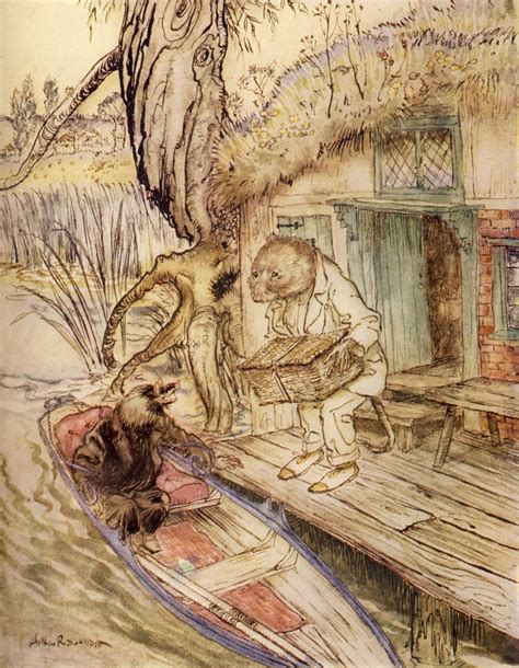 Wind In The Willows Arthur Rackham Rare Vintage Reproduction Print 2