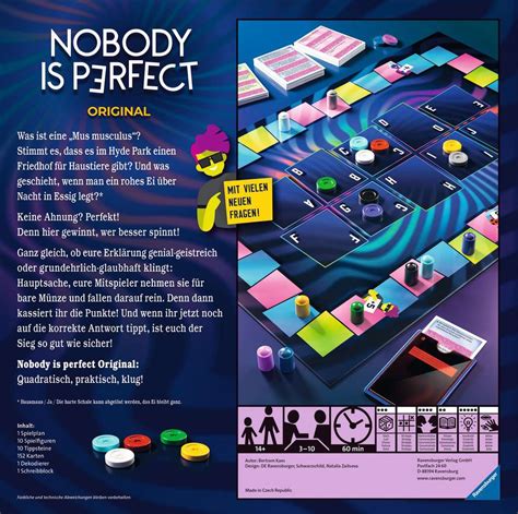 Nobody Is Perfect Original Erwachsenenspiele Spiele Produkte