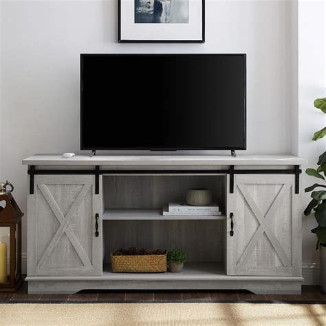 Walker Edison Furniture Company 58 In Stone Gray Composite Tv Stand 64