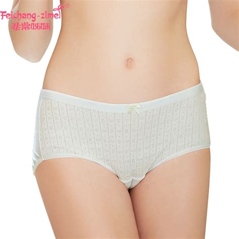 Free Shipping Feichangzimei Teenage Girl Underwear Cotton Solid