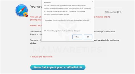 How To Remove Please Call Apple Support Pop Ups Mac Scam