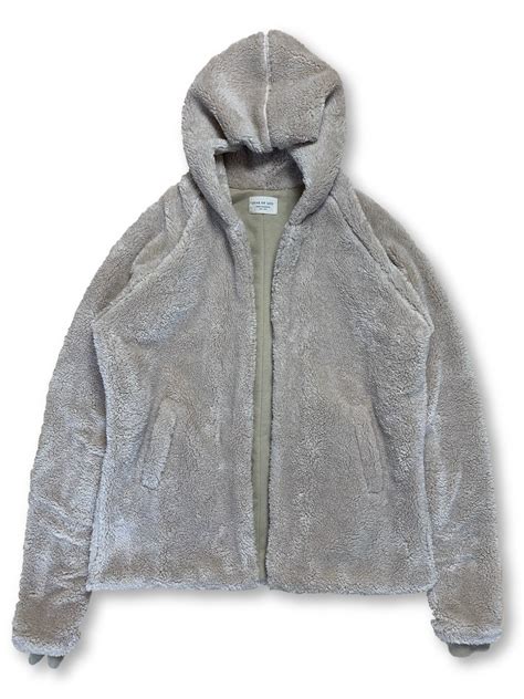fear of god fear of god hooded sherpa jacket medium grailed