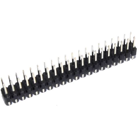 20x2 Male Pin Headers For Raspberry Pi Gpio 254mm 2x20 Double Row Flux