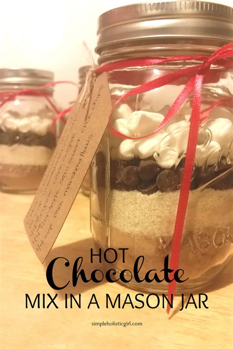 Hot Chocolate Mix In A Mason Jar It Makes A Great Holiday Gift In