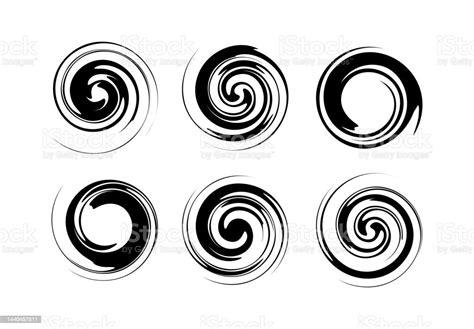 Set Of Spiral Element Stock Illustration Download Image Now