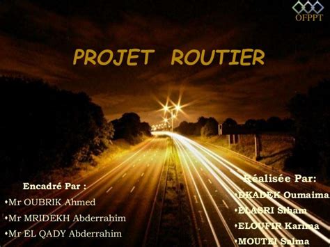 Projet routier