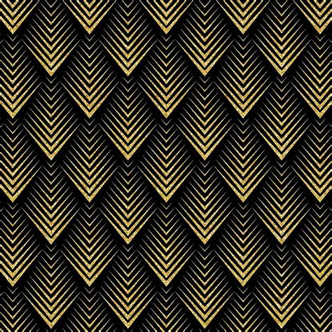 Black And Gold Art Deco Pattern By Artonwear Redbubble