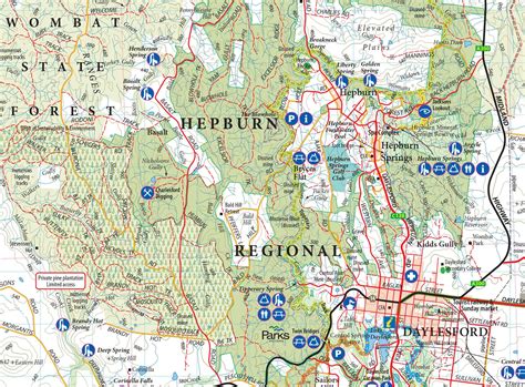 Wombat State Forest Map Buy Map Of Wombat State Forrest Mapworld