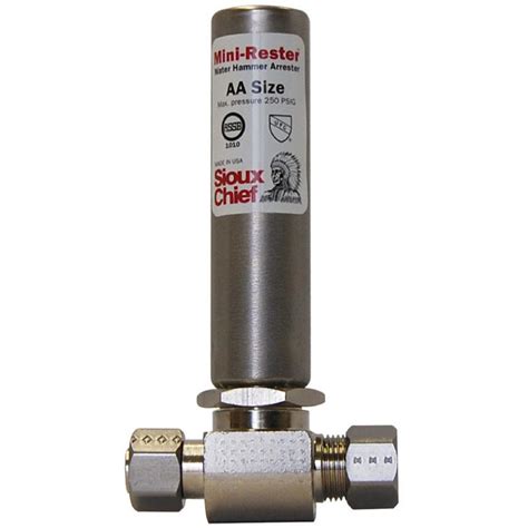 It's caused by a sudden change in water pressure in the pipes and can be prevented by installing a water hammer arrester or water expansion tank in the water line near your hot water heater. Mini-Rester 3/8 in. x 3/8 in. Copper Compression x ...