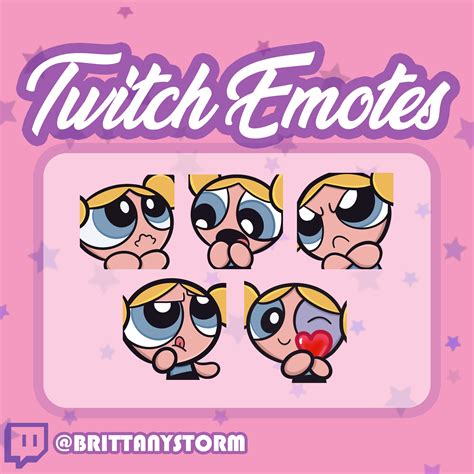 Twitch Emote Bubbles Emote Pack Powerpuff Girls Etsy