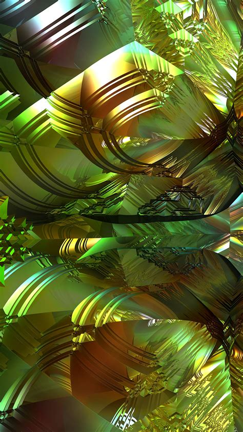 Download Wallpaper 2160x3840 Fractal Pattern Shapes Abstraction