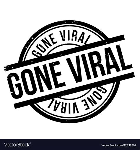 Gone Viral Rubber Stamp Royalty Free Vector Image