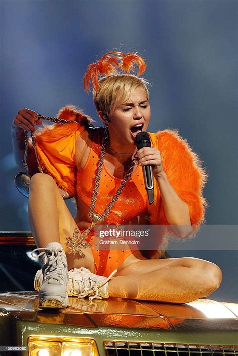 miley cyrus performs live at her opening night of the bangerz tour at news photo getty images