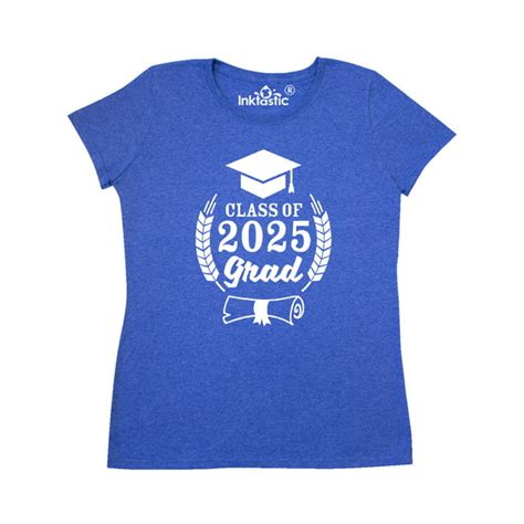 Inktastic Class Of 2025 Grad With Diploma And Graduation Cap Womens