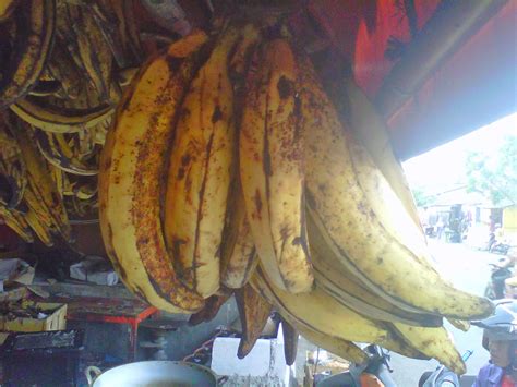 Ook worden er bakbananen verkocht die beter geschikt zijn voor het opbakken dan de gebruikelijke bananen die bij de groentewinkel worden verkocht. ELeKtroNIk jOURnal: Pisang goreng tanduk di manggarai