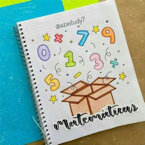 Capa De Caderno De Matemática Portada De Cuaderno De Ciencias