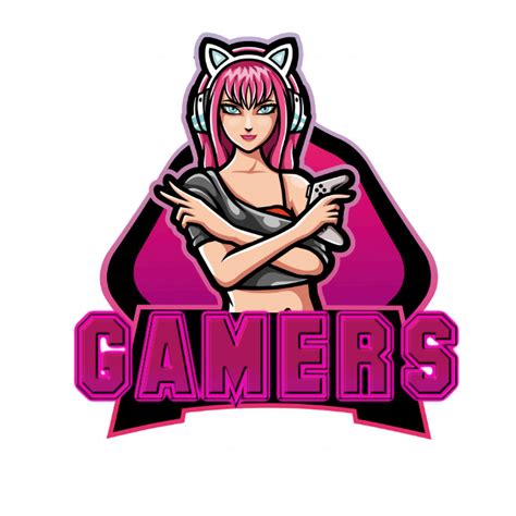 Gamers Girl Logo Template Postermywall