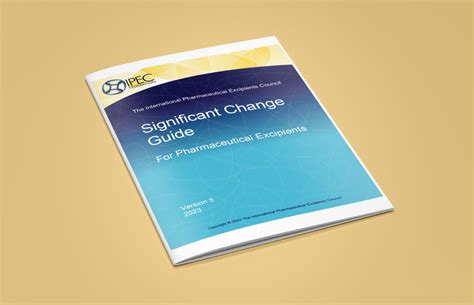 Updated Ipec Significant Change Guide For Pharmaceutical Excipients