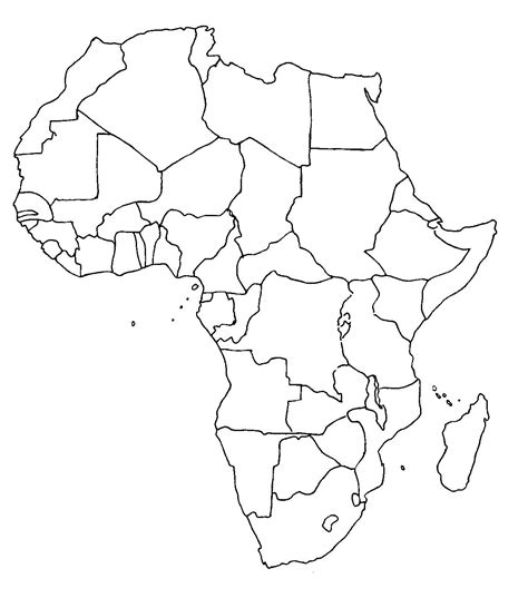 Mapa Politico De Africa Mudo Mapa Images