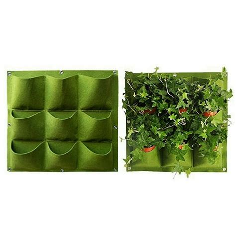 Vertical Greening Hanging Wall Garden Plant Pot Bag Planter 918 Pocket